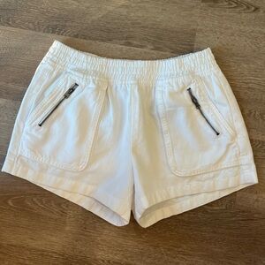 Aerie white jean shorts